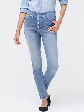 J. Crew Light Wash 10” High-Rise Skinny Jeans- NWT